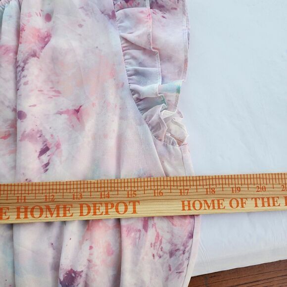 TCEC Size L NWT Bsbydoll Mini DRESS Frills, Whimsy, Floral, Coquette - Picture 7 of 9